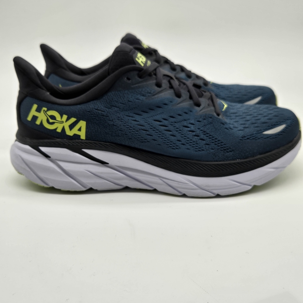 Hoka One One Mens Clifton 8 1119393 BCBT Green Running Shoes Men’s Size 9.5